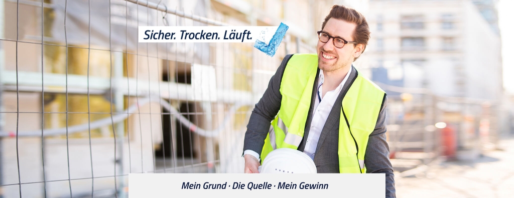 Ein Projektleiter besichtigt eine Baustelle